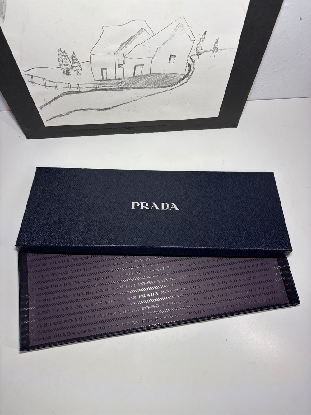 Prada Accessory Empty Box With Ribbon - Picture 6 of 7